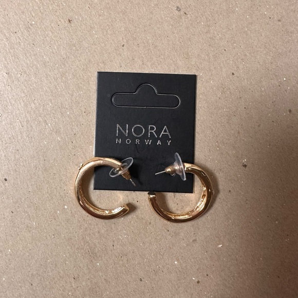 4 pairs of new Scandinavian earrings silver gold and turquoise stone. - Picture 9 of 11